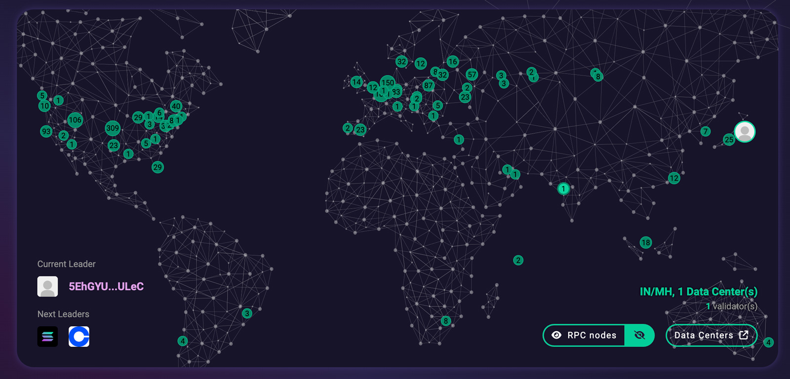 Solana Data Center Locations